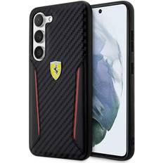 Ferrari Mobiltilbehør Ferrari Samsung Galaxy S23 Plus Cover Carbon & Stripe Sort