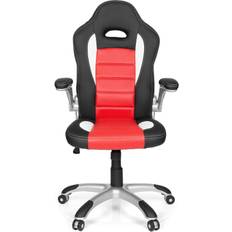 hjh OFFICE MID.YOU GAMINGSTUHL Rot, Schwarz, Weiß