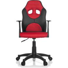 Chaises de jeu KID GAME AL Chaise pivotante pour des enfants Noir Rouge