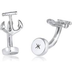 Kuzzoi KUZZOI Manschettenknopf Herren Sterlingsilber silber