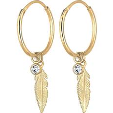 Elli Women's 925 Sterling Silver Hoop Earrings - Silver