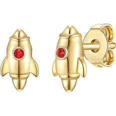 Glanzstücke München Childrens Unisex Lulus Little Things Kids Sterling Silver Earring - Gold