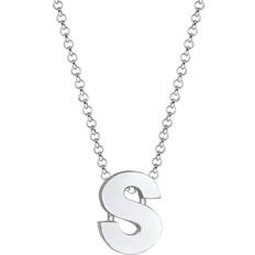 Halsband bokstav Elli Halsband bokstav initialer trend minimal 925 silver, 450, Sterlingsilver