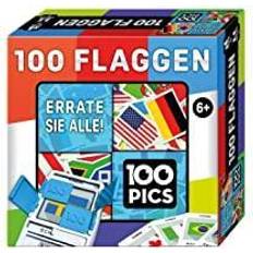 Spel flaggor 100 PICS 20208046 Quizspel flaggor, pedagogiskt spel för hela familjen, brainteaser, resespel för vuxna och barn från 6 år