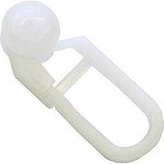 Gardinia Anelli Scorrevoli per Binari per Tende Plastica Bianco Set da 100