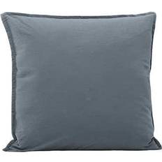 Bomuld Pudebetræk Venture Home Ronja Cushion Cover Washed Pudebetræk Blå, Grå (45x45cm)