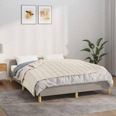 Couvertures lestées vidaXL Crème Clair 120x180 cm 5 kg Couverture lestée Beige, Blanc (180x)