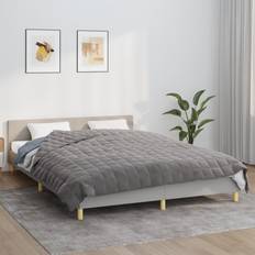 220 cm Tyngdedyner vidaXL 220x230 15 stof Tyngdedyne Grå