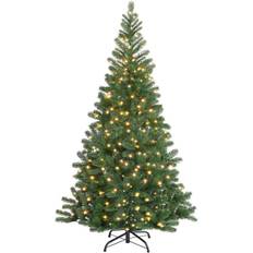 Weihnachtsbäume Casaria PE inkl Lichterkette Weihnachtsbaum