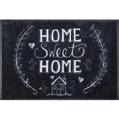 Türvorleger Wash+Dry Fußmatte »Chalky Home«, wash+dry Schwarz, Grau cm