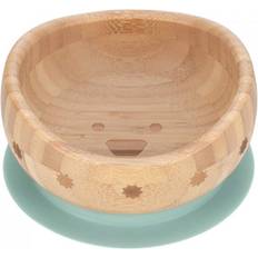 Bamboo Baby Bottles & Tableware Lässig Schale Bambusholz Bowl, Little Chums DOG (A)