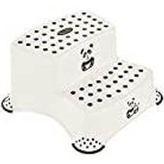 Zwart Krukken Keeeper Panda Two-step Step Stool White