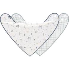 Machine Washable Drool Bibs Lässig 2er-Pack Dreieckstücher Garten Karo