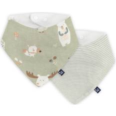 Alvi Babydekens Alvi Triangle sjaal 2-pack Baby Forest gekleurd/groen Groen One Size