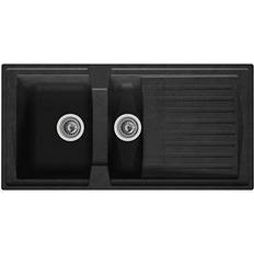 Respekta Boston Built-in Sink 100 x 50 Black