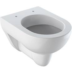 Geberit Toilettes à Eau Geberit Renova Compact Cuvette suspendue version courte, 203245000, Compact blanc