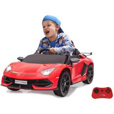 Lamborghini aventador svj Jamara Lamborghini Aventador SVJ 3 År 4 Hjul Sort Rød