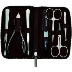 Kit per la Cura delle Unghie ERBE Manicure Zipper Case "Houston" Brown