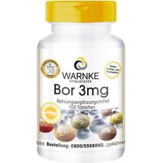 Warnke Vitalstoffe Boriumtablets 3mg Veganistisch Hoog Gedoseerd 100 Tablets