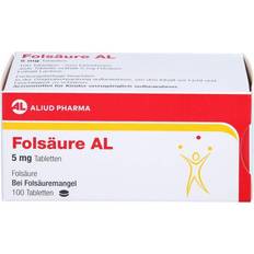 Rezeptfreie Arzneimittel Folsäure AL 5 mg 100 Tablette