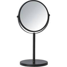 Wenko Specchio Cosmetico Assisi, Ø 17 Cm, Nero, Venko