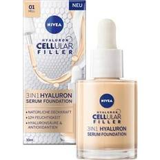 Nivea serum antiage Nivea 3-i-1 Hyaluron Serum Foundation Medium (30 ml) Anti-Age Foundation med serum för en yngre hud, fuktgivande foundation med hyaluron