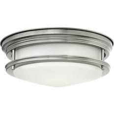 Bronce Plafones Elstead Lighting Hadrian 2-Light Flush Mount - Opal Glass 2xE27 IP44 305 mm Dimmbar Plafón