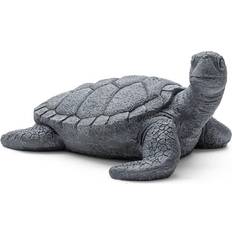 Gray Garden Ornaments GlitzHome 22.75"L MgO Oversized Crawling Turtle Garden Statue