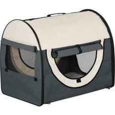 Pawhut Perro Mascotas Pawhut Caja De Transporte Para Perros 70 x 51 x 59 cm - Gray