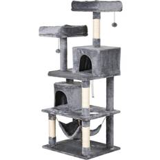 Pawhut Cat Scratching Post Climbing Tree 145cm
