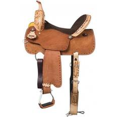 Blue Horse Saddles King Reno Buck Stitch Barrel Saddle 14in