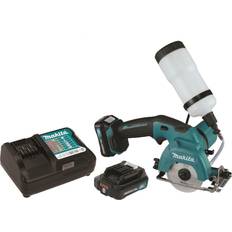 Makita cordless power circular saw Makita CC02R1 12V MAX CXT Lithium-Ion Cordless Tile/Glass Saw Kit, 3-3/8"