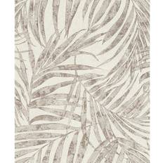 Rasch Wallpapers Rasch Anzu Pewter Frond Wallpaper