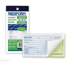 Red Receipt Rolls Rediform 8L820 Small Money Receipt Book, 5 2 Carbonless