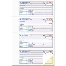 Red Receipt Rolls Tops 46816 Money Rent Receipt Books, 7-1/4 Two-Part