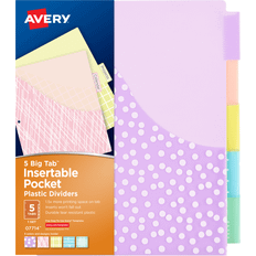 Office Supplies Avery Big Tab Insertable Pocket Dividers 5