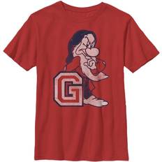 Hoodies Disney Boy's Snow White and the Seven Dwarves Grumpy Child T-Shirt Red