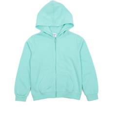 Girls - Purple Hoodies Leveret Kids Zip Up Hoodie Aqua