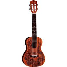 Luna Henna Dragon Konzert-Ukulele Mahogany Brown