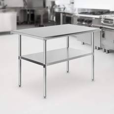 BBQ Furniture & Attachments GRIDMANN Stainless Steel Work Table Inches, NSF Commercial Kitchen Prep Shelf