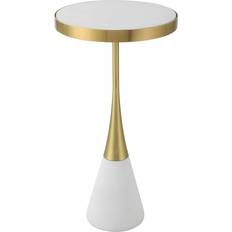 White Small Tables Uttermost Apex Matte Small Table