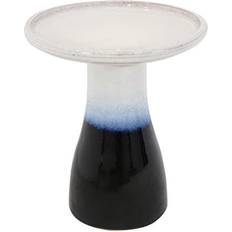 Gray Garden Ornaments Subtle Transitions Ceramic Bird Bath