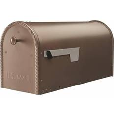 Letterboxes & Posts Gibraltar Mailboxes Edwards Large Steel Post Mount Mailbox