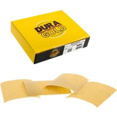 Power Tool Accessories 320 Grit Gold 1/4 Sheet Hook & Loop Sandpaper Sheets 5.5 x 4.5 Box of 25