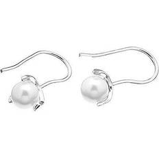 CU Jewellery Pearl long örhänge Silver