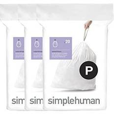 Cleaning Equipment & Cleaning Agents Simplehuman Mllbeutel Nachfllpack Code P 60er Pack wei