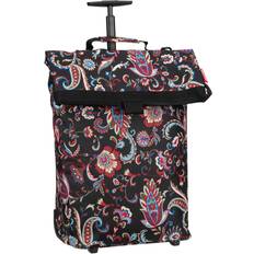 Multifärgade Shoppingvagnar Reisenthel Trolley M Frame Paisley Black – bärbar shoppingvagn med robust aluminiumram – tillverkad av vattenavvisande material