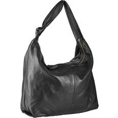Btfcph Btfcph Soft Bucket Bag With Zipper Skind 100109 Black W. Gold Acc. (ONESIZE)