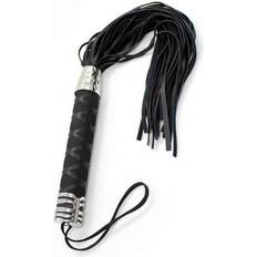 Silver Piskor Sexleksaker Toyz4Lovers Luxury Whip Black