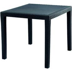 Arredamento da Giardino e per Esterni Profiline Ipae Progarden King Tavolo Quadrato Effetto Rattan 79 x 79 x 72 cm